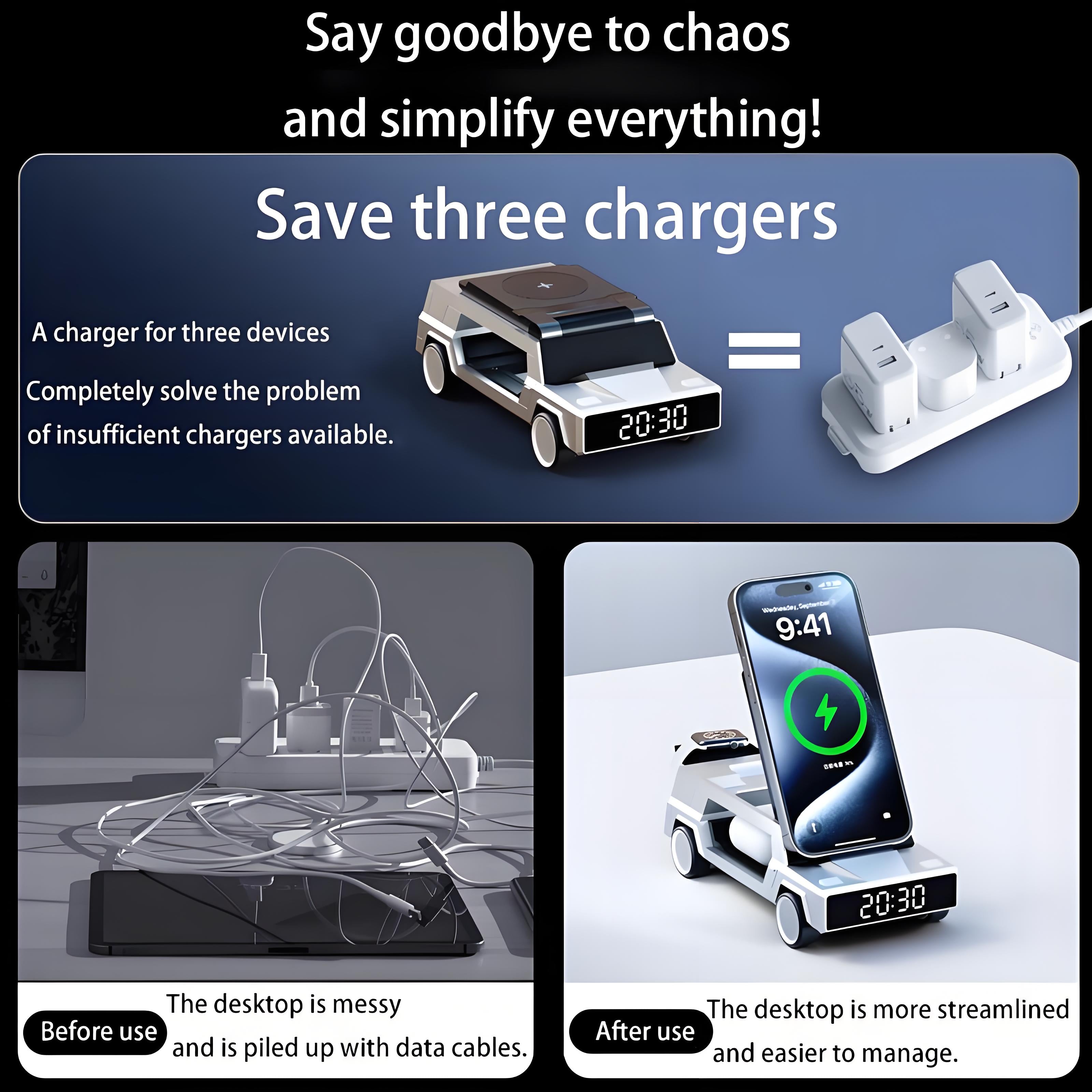 بيزييه - نموذج سيارة ثلاثة في واحد للشحن اللاسلكي