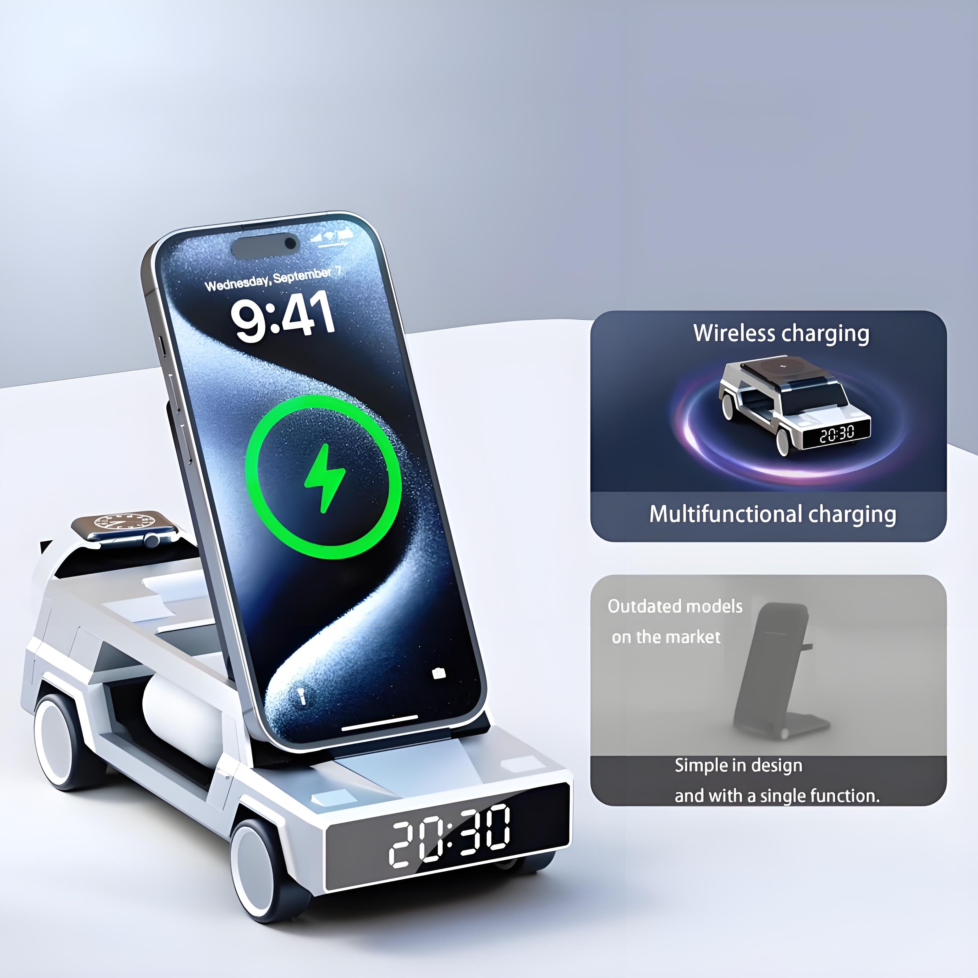 بيزييه - نموذج سيارة ثلاثة في واحد للشحن اللاسلكي