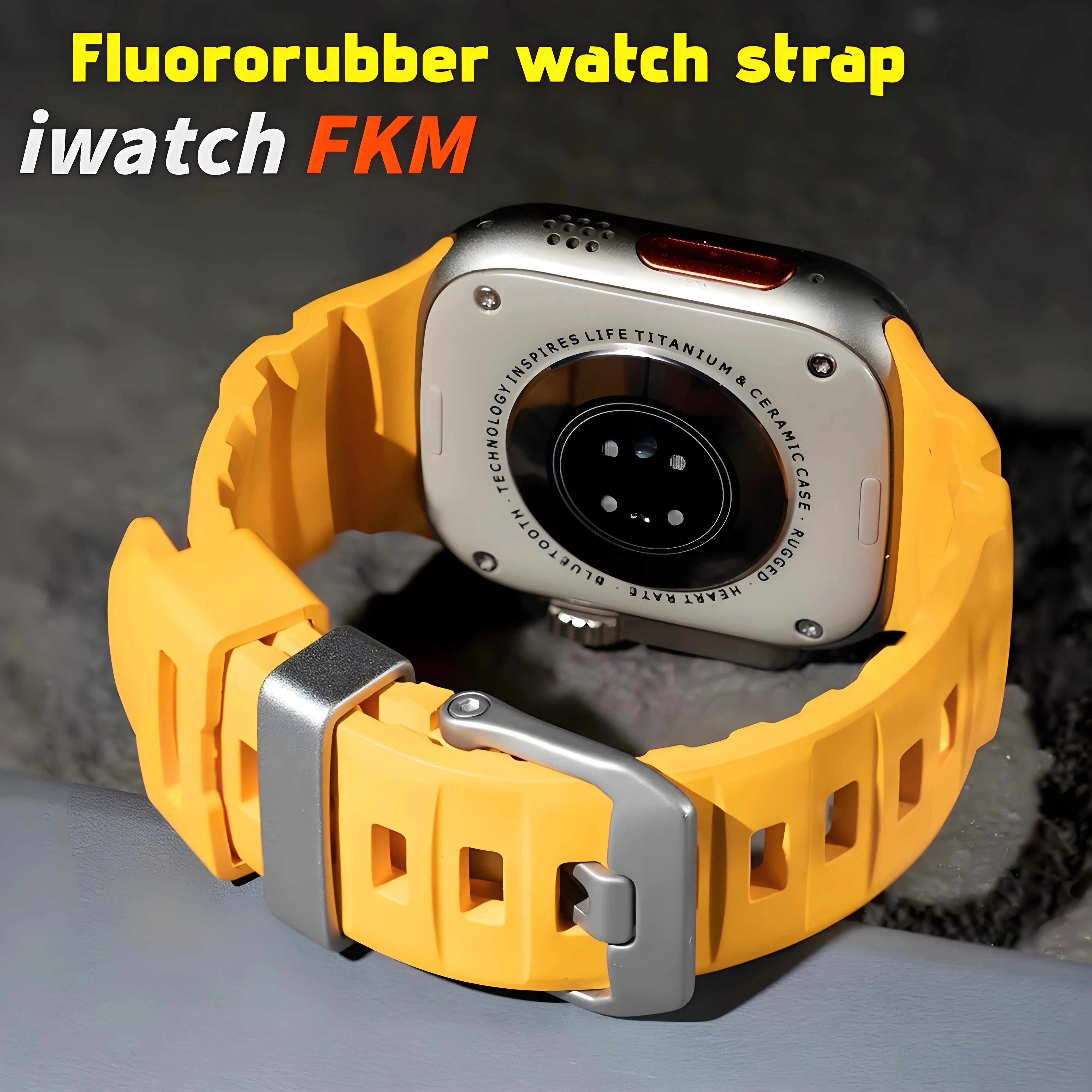 BEIZIYE Fluororubber watch strap