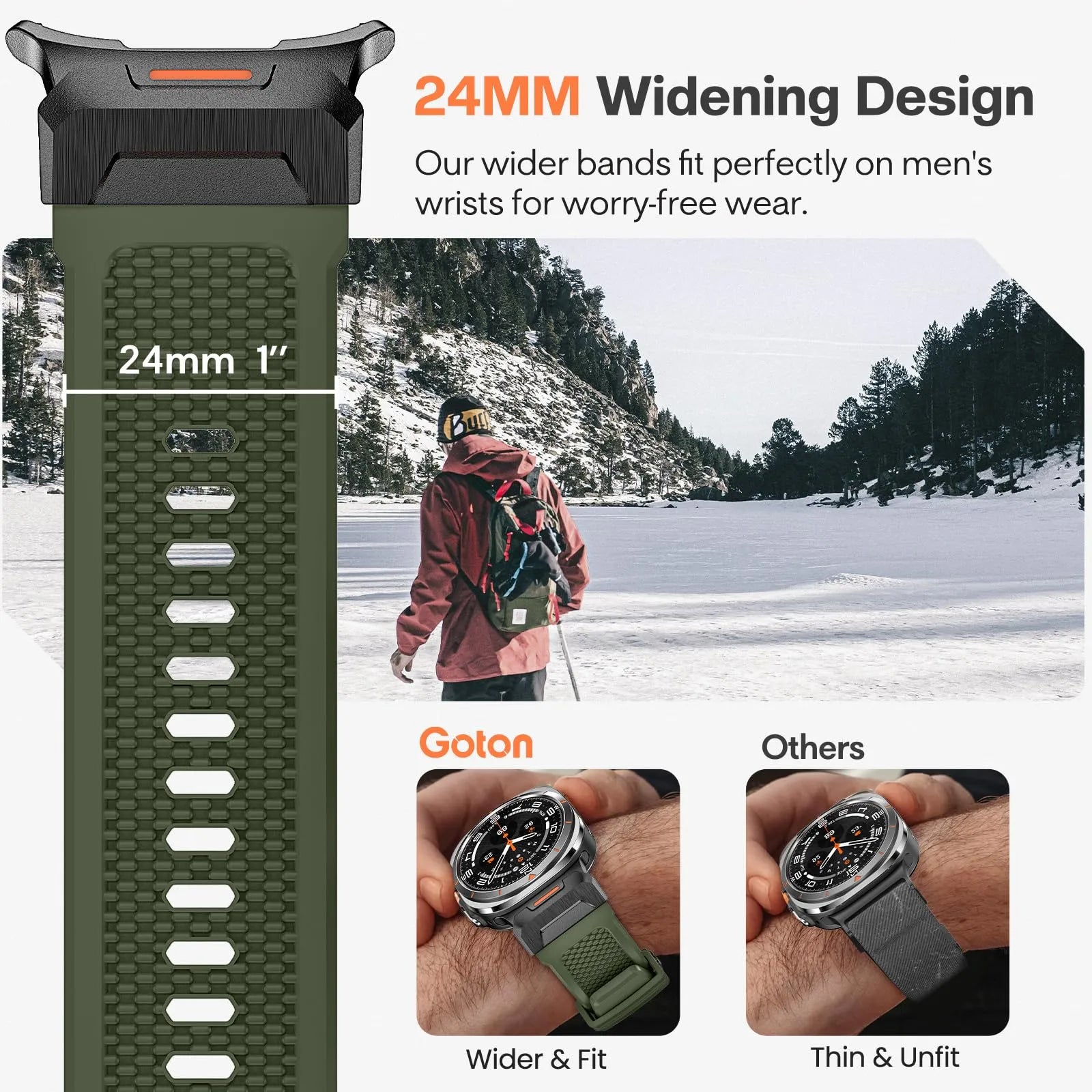 BEIZIYE Special rubber watch strap