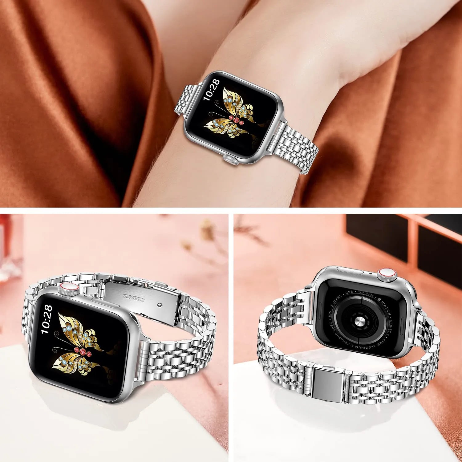 BEIZIYE Ultra-thin metal watch band