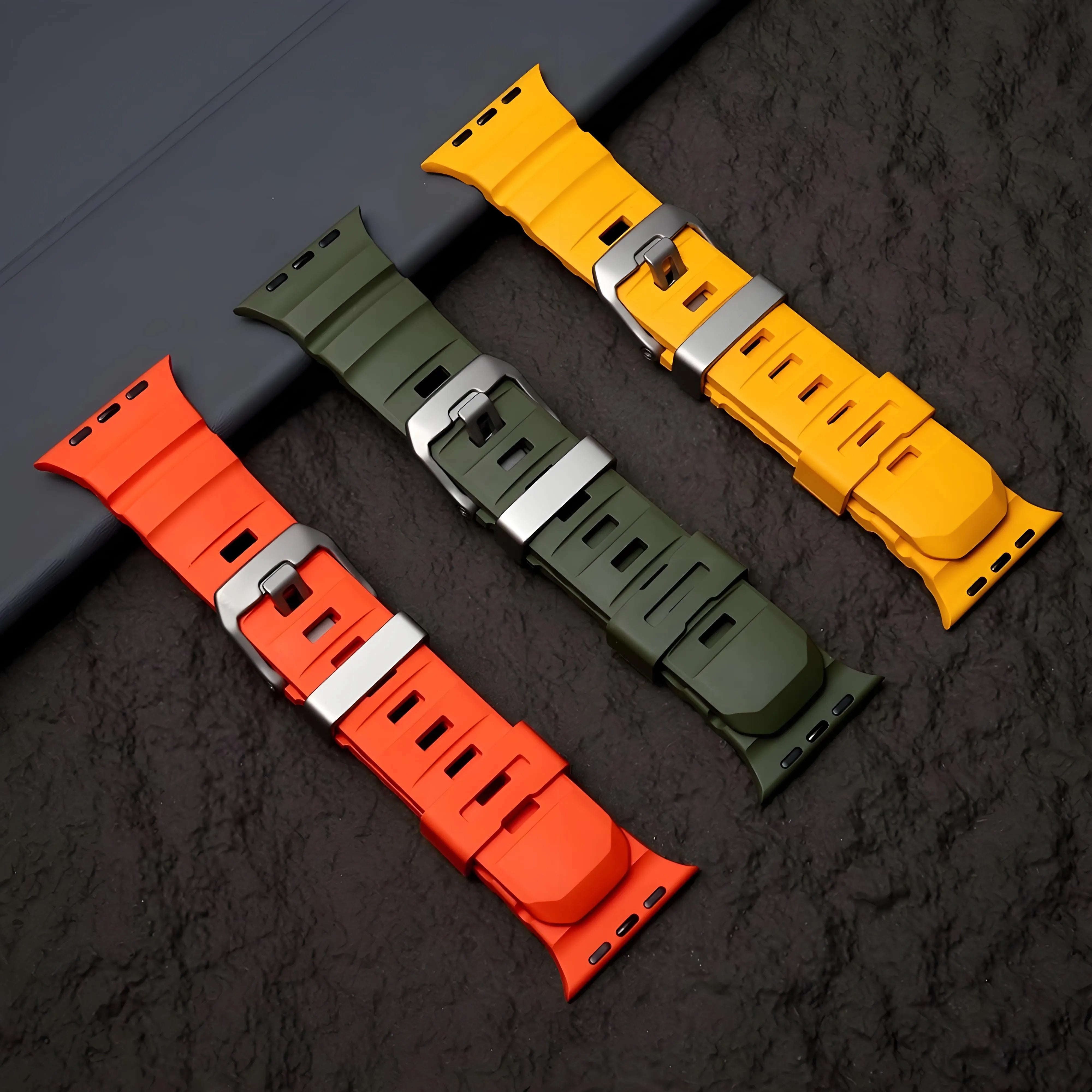 BEIZIYE Fluororubber watch strap