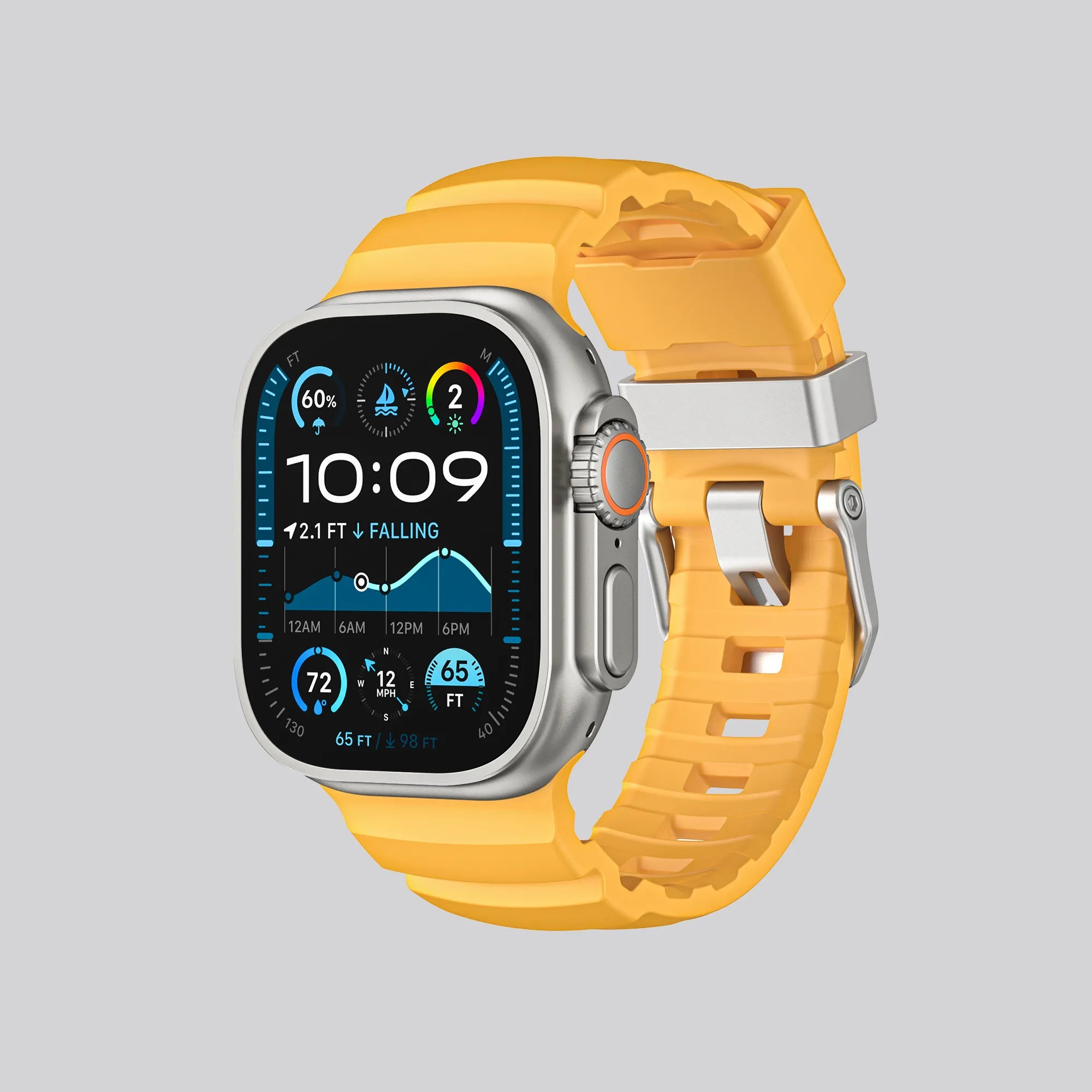 BEIZIYE Fluororubber watch strap