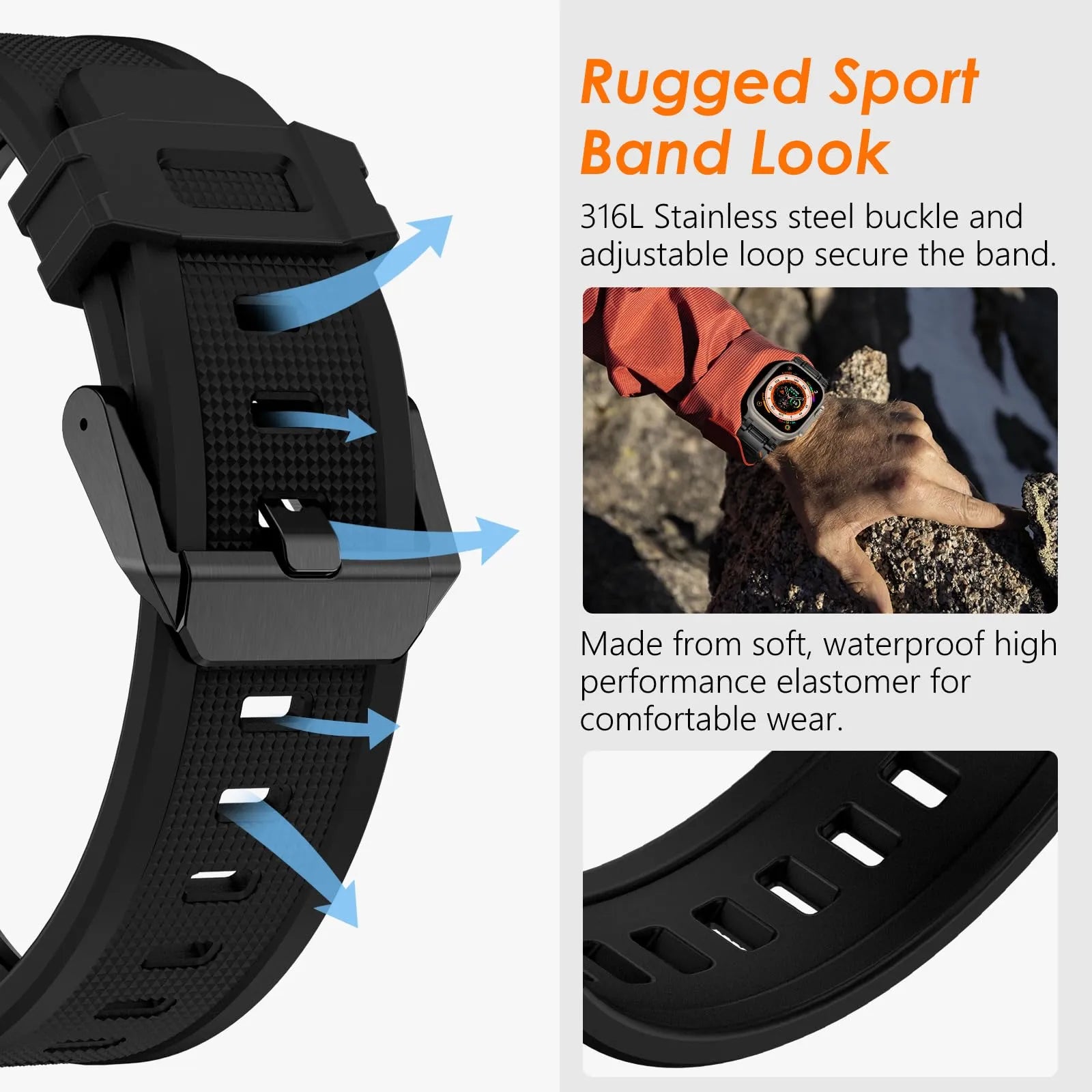 BEIZIYE Motion silicone watch strap