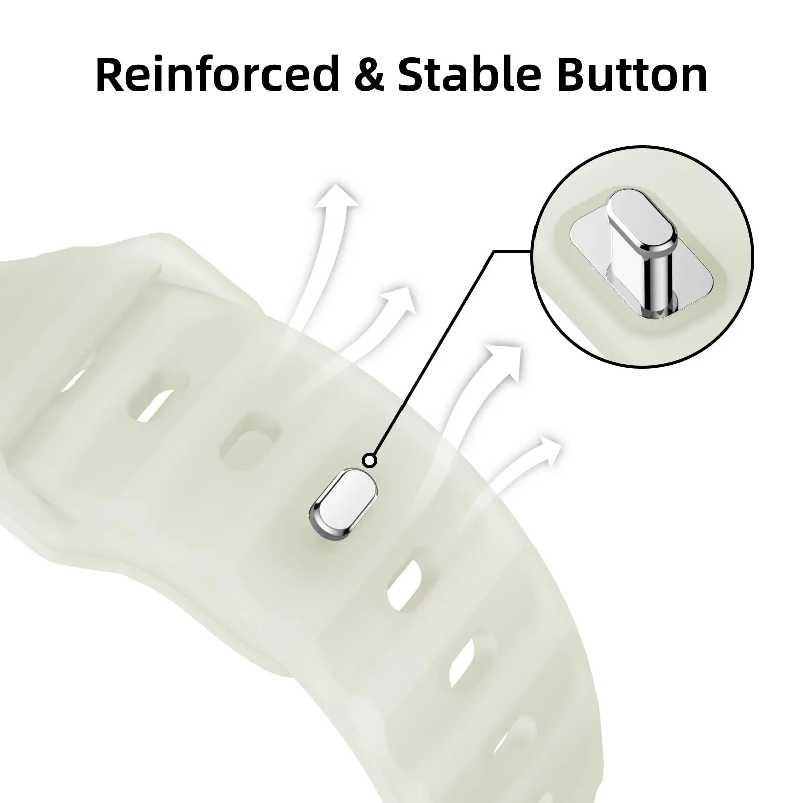 BEIZIYE PG T buckle silicone watch strap