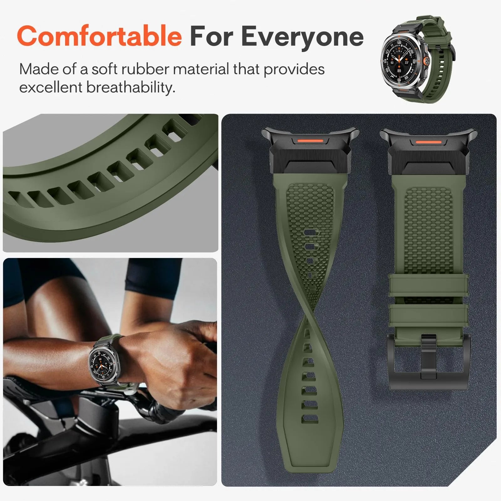 BEIZIYE Special rubber watch strap