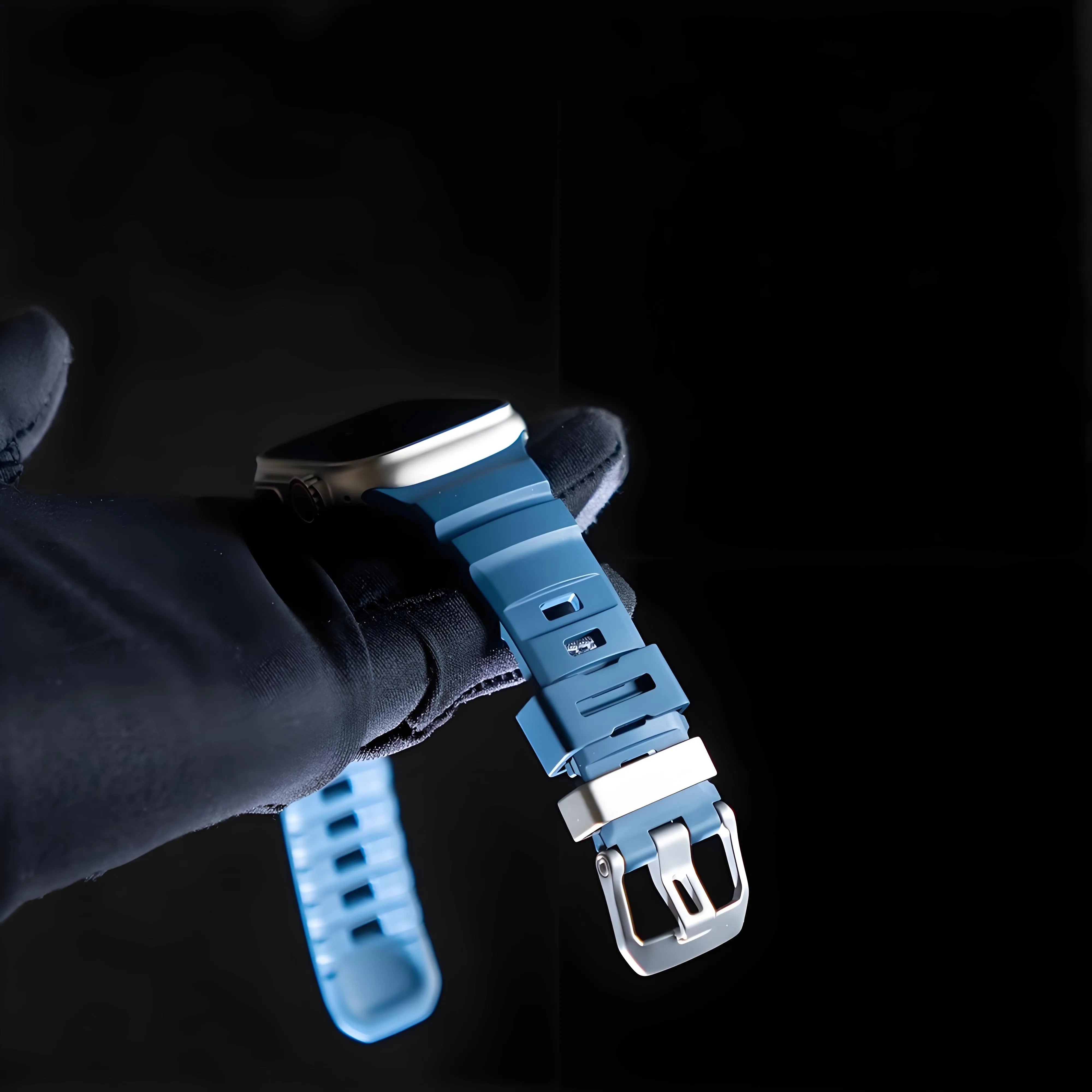 BEIZIYE Fluororubber watch strap