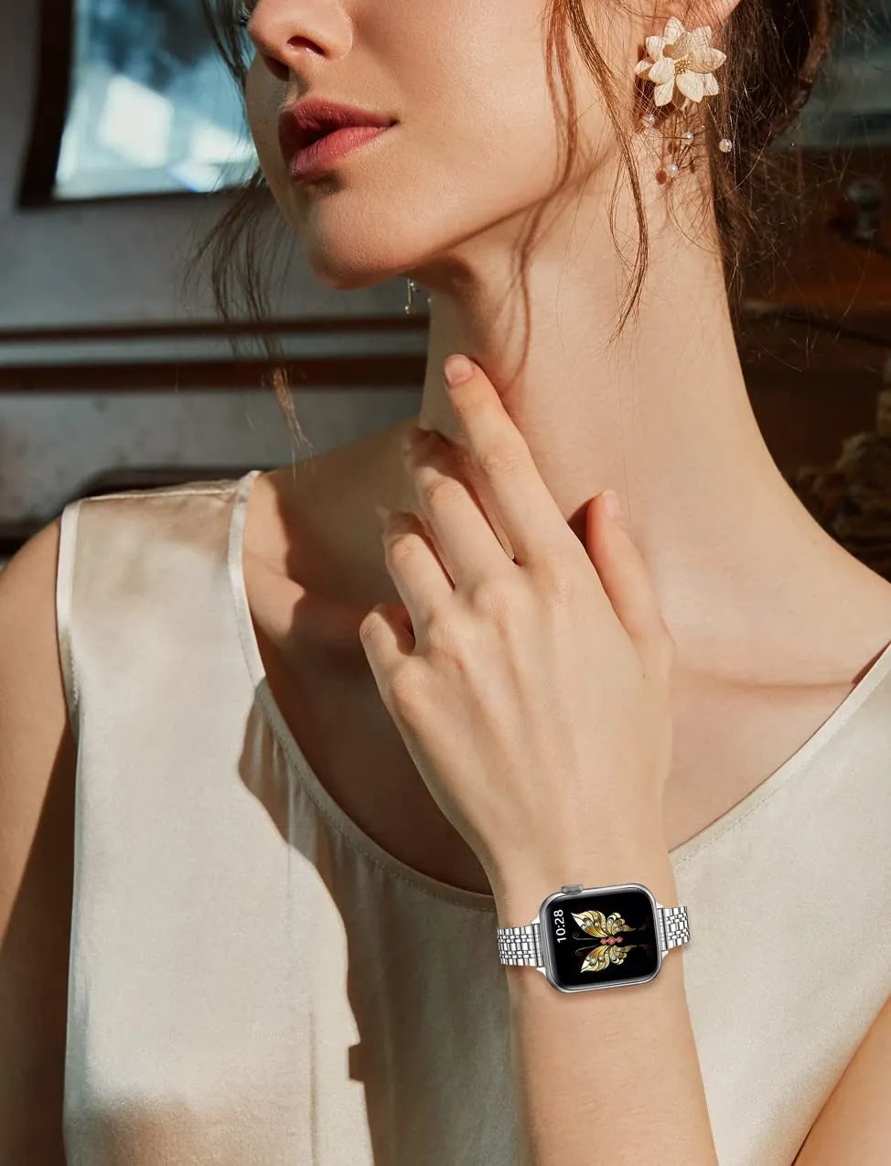 BEIZIYE Ultra-thin metal watch band
