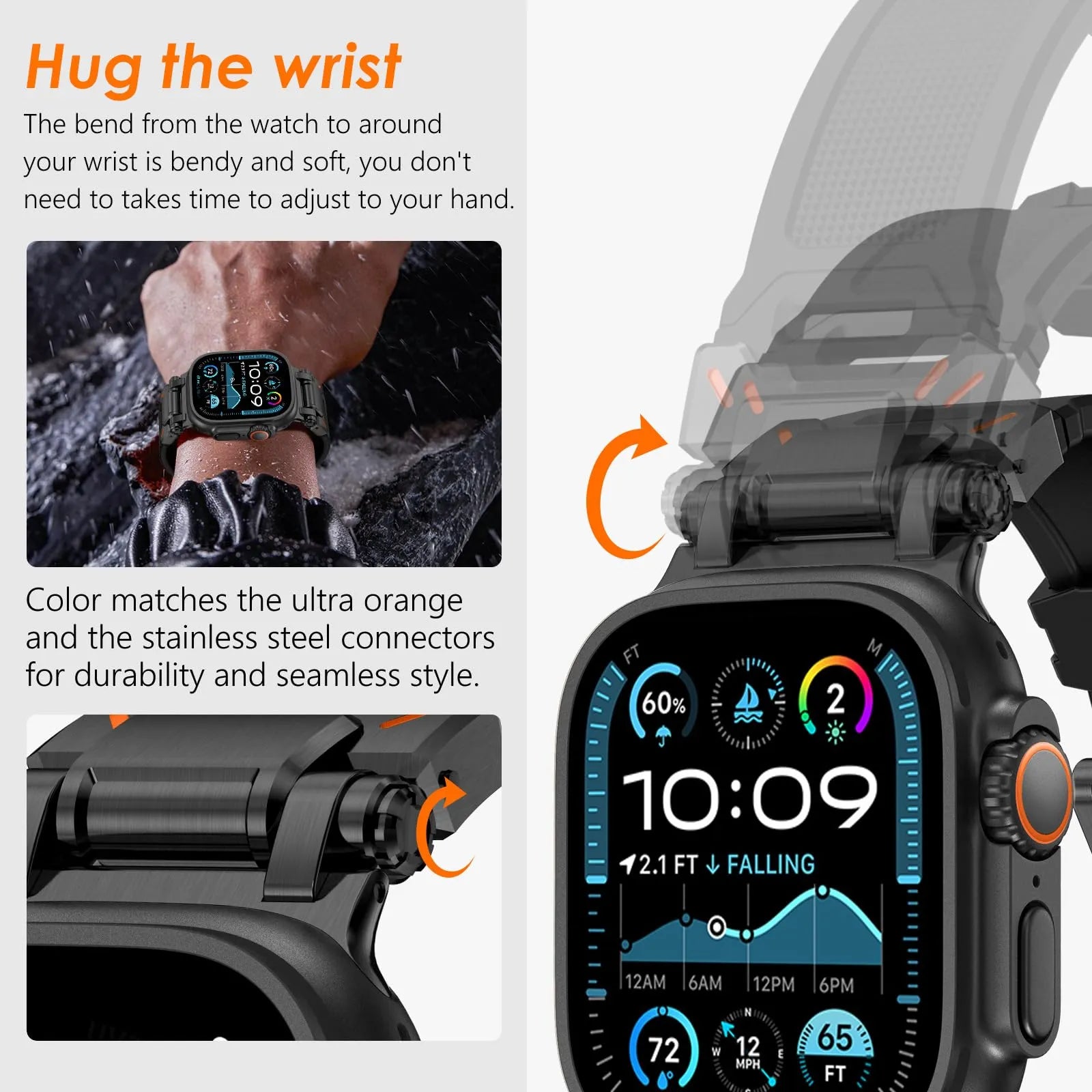 BEIZIYE Motion silicone watch strap