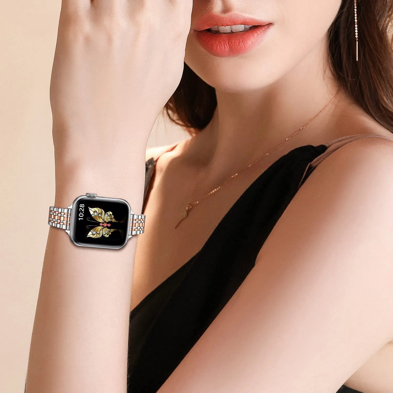 BEIZIYE Ultra-thin metal watch band