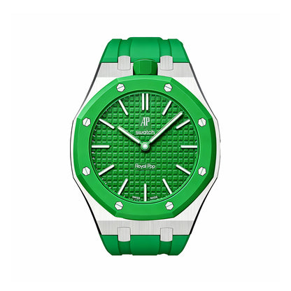 Green Eight Swatch x AP Royal Pop  Case-Strap