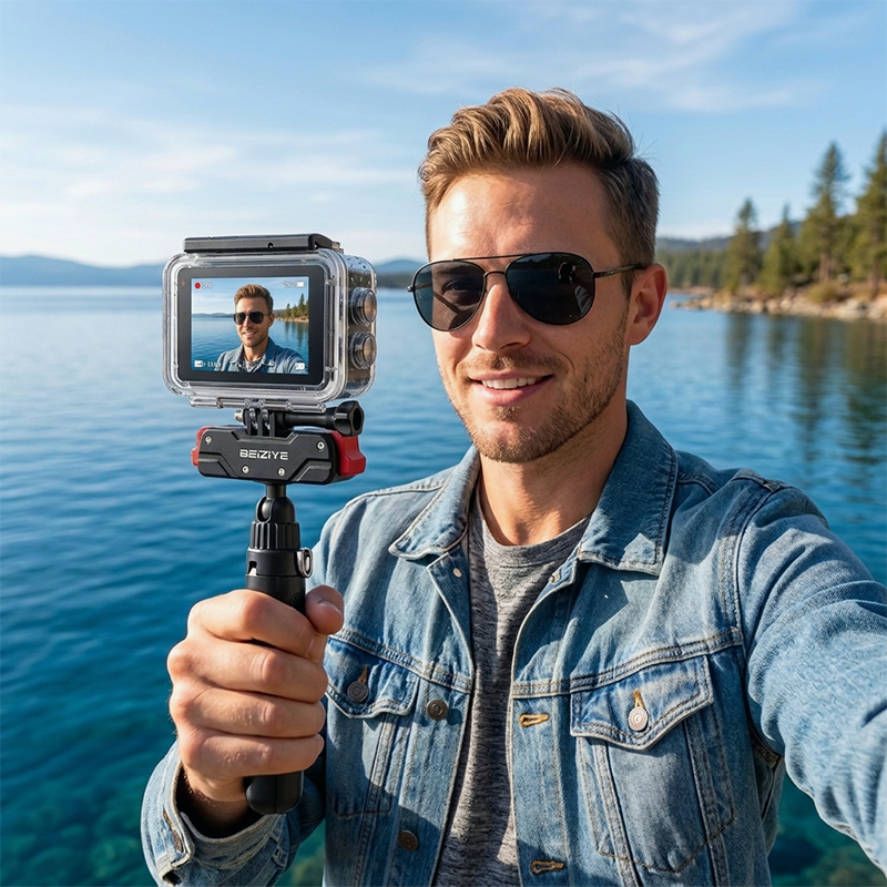 Osmo Action Tripod Stand with Magnetic Quick Release, Extension Rod Mini 360 Selfie Stick for DJI Osmo 360 Action 5 Pro 4 3 Accessories
